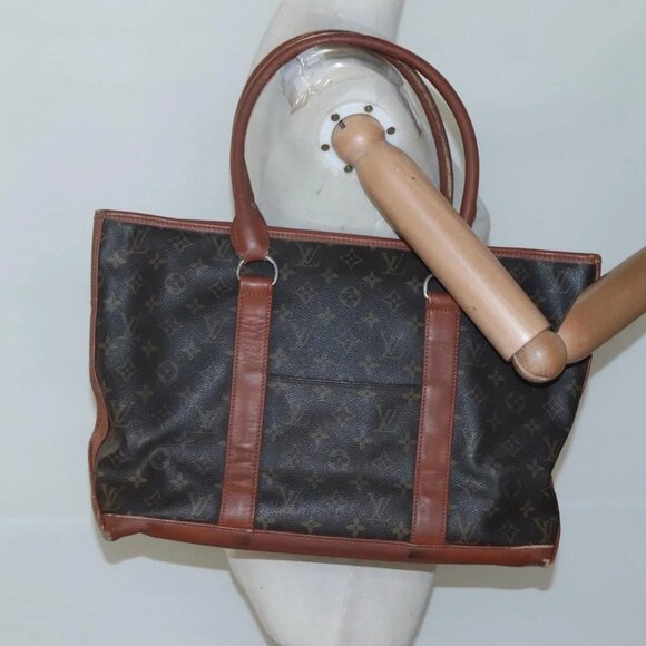 LOUIS VUITTON Monogram Sac Weekend PM Hand Bag M42425 LV Auth - Picture 1 of 16